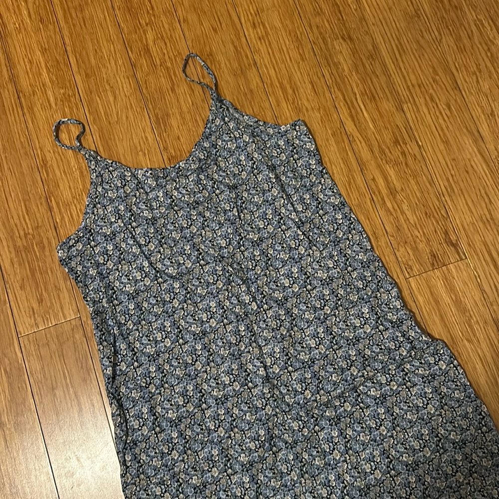 Vintage Byer Too Blue Floral Dress Size 13